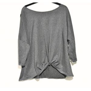 Plus Size Front Tie Blouse by Jade Moor